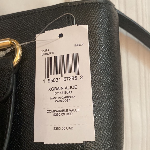 Authentic Brand New Black Coach Alice Satchel - Picture 7 of 7